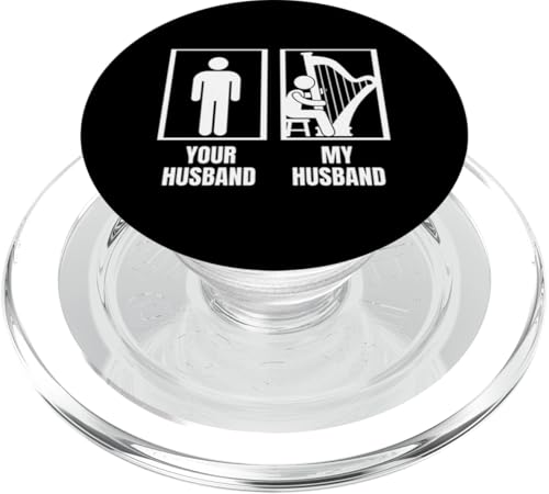 Your Husband My Husband Harp Wife Funny Harfenist PopSockets PopGrip für MagSafe Your Husband My Husband Harp Wife Funny Harfenist PopSockets PopGrip für MagSafe von Harp Music Designs For Harp Players