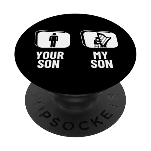 Your Son My Son Harp Dad Mom Funny Harfenist PopSockets Klebender PopGrip Your Son My Son Harp Dad Mom Funny Harfenist PopSockets Klebender PopGrip von Harp Music Designs For Harp Players