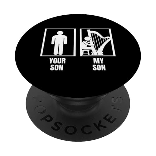 Your Son My Son Harp Dad Mom Funny Harfenist PopSockets Klebender PopGrip Your Son My Son Harp Dad Mom Funny Harfenist PopSockets Klebender PopGrip von Harp Music Designs For Harp Players