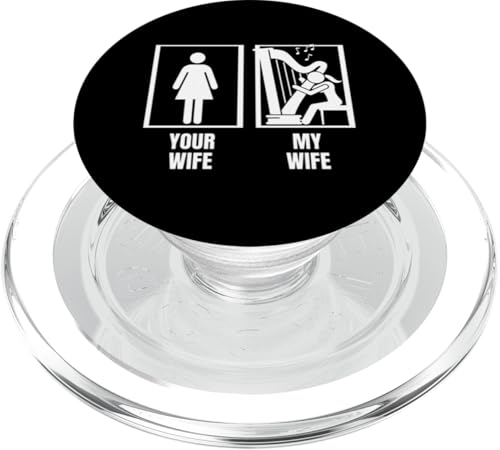 Your Wife My Wife Harp Husband Funny Harfenist PopSockets PopGrip für MagSafe Your Wife My Wife Harp Husband Funny Harfenist PopSockets PopGrip für MagSafe von Harp Music Designs For Harp Players