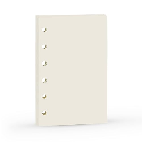 Harphia A7 Planner Inserts, Binder Refills for 6 Ring Spiral Notebook, Mini Blank Paper,6 Holes,for Portable planner, 45sheets/90 pages, 4.84 x 3.23 von Harphia