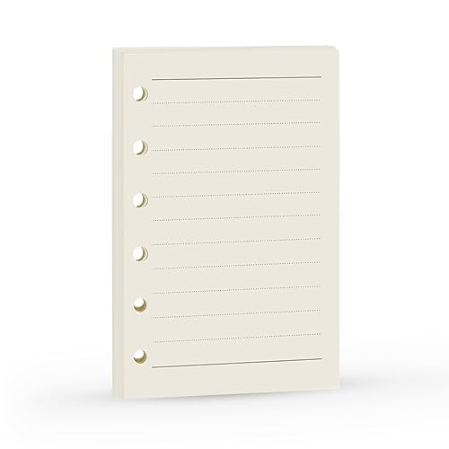 Harphia A7 Planner Refill, A7 Agenda Refill Paper Rulled Line for 6 Rings Filofax, Personal Mini Journal Inserts, 6 Holes/100gsm,Pocket Size 4.84 x 3.23 von Harphia