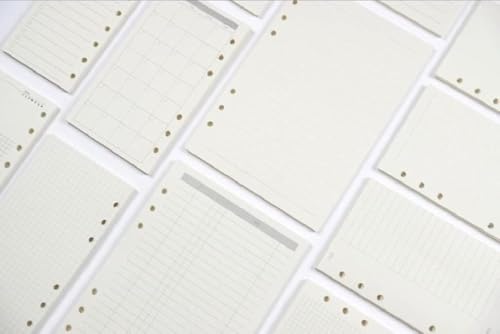 A6 Planner Refill Spiral Notebook Refill 6 Ring Binder Refill,for Filofax/Personal Journal,45sheets/pc, total 495sheets, Harphia (A6 3.74 x 6.77'',Full Set 11 pcs) von Harphia