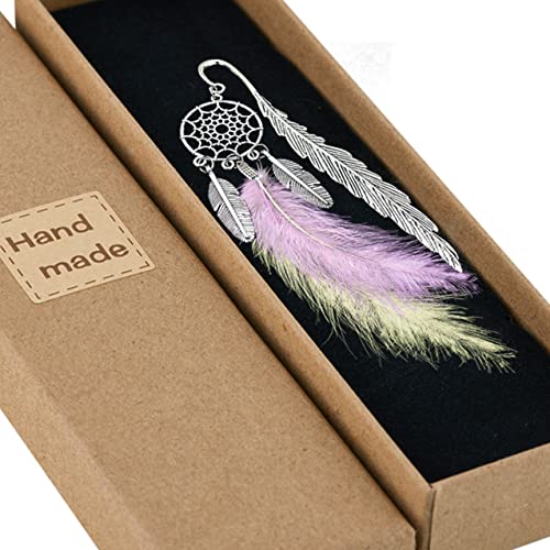 Harphia Feather Book Mark 1pcs per set Gift Box Included Yellow and purple feather von Harphia
