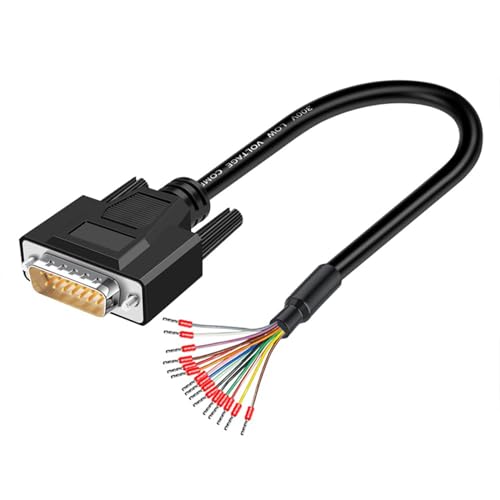 Harrisen 1 Stück DB15-Buchse Lötfreier Breakout connector mit 5Ft 26AWG Ersatzkabel, Kunststoffschale RS232 D-SUB Seriell auf 15-polige Anschlussbuchse Adapterstecker Breakout-Board1 Harrisen 1 Stück DB15-Buchse Lötfreier Breakout connector mit 5Ft 26AWG Ersatzkabel, Kunststoffschale RS232 D-SUB Seriell auf 15-polige Anschlussbuchse Adapterstecker Breakout-Board1 von Harrisen