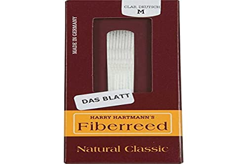 Fiberreed Blatt BB-Klarinette Deutscher Schnitt Natural Classic M von Harry Hartmann fiberreed