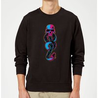 Harry Potter Dark Mark Neon Sweatshirt - Black - L von Harry Potter