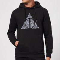 Harry Potter Deathly Hallows Text Hoodie - Black - L von Harry Potter