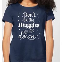 Harry Potter Don't Let The Muggles Get You Down Damen T-Shirt - Navy Blau - L von Harry Potter