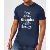 Harry Potter Don't Let The Muggles Get You Down Herren T-Shirt - Navy Blau - XL von Harry Potter