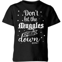 Harry Potter Don't Let The Muggles Get You Down Kinder T-Shirt - Schwarz - 5-6 Jahre von Harry Potter