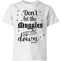 Harry Potter Don't Let The Muggles Get You Down Kinder T-Shirt - Weiß - 7-8 Jahre von Harry Potter