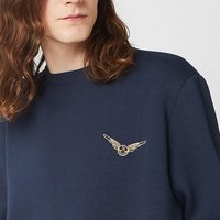 Harry Potter Golden Snitch Unisex Embroidered Sweatshirt - Navy - M von Original Hero