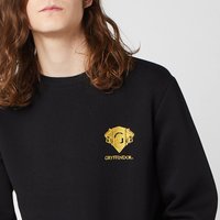 Harry Potter Gryffindor Unisex Embroidered Sweatshirt - Black - S von Original Hero