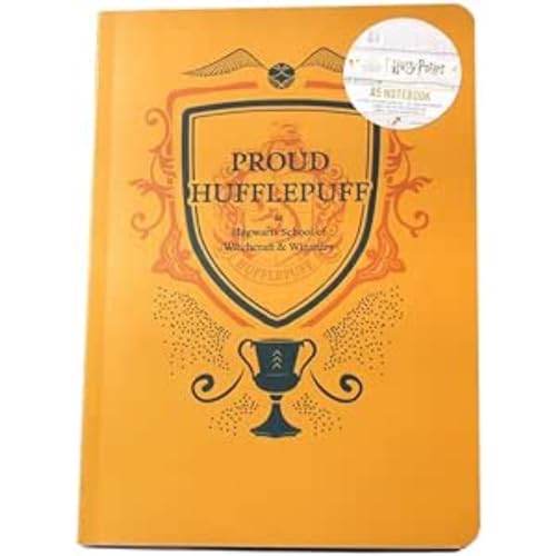 Harry Potter Half Moon Bay Half Moon Bay A5 weiches Notizbuch – Proud Hufflepuff – Journal Notebook A5 Merch – Hufflepuff Merchandise von Harry Potter