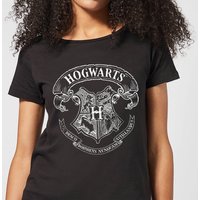 Harry Potter Hogwarts Crest Damen T-Shirt - Schwarz - S von Harry Potter