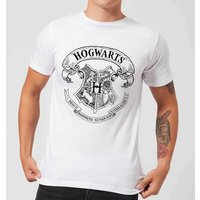 Harry Potter Hogwarts Crest Herren T-Shirt - Weiß - L von Harry Potter