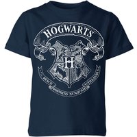 Harry Potter Hogwarts Crest Kinder T-Shirt - Navy Blau - 3-4 Jahre von Harry Potter