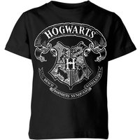 Harry Potter Hogwarts Crest Kinder T-Shirt - Schwarz - 9-10 Jahre von Harry Potter