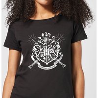 Harry Potter Hogwarts House Crest Damen T-Shirt - Schwarz - 3XL von Harry Potter