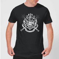 Harry Potter Hogwarts House Crest Herren T-Shirt - Schwarz - XL von Harry Potter