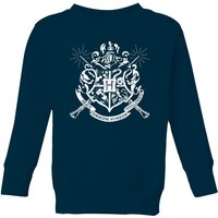 Harry Potter Hogwarts House Crest Kids' Sweatshirt - Navy - 11-12 Jahre von Harry Potter