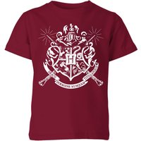 Harry Potter Hogwarts House Crest Kids' T-Shirt - Burgundy - 3-4 Jahre von Harry Potter