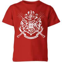 Harry Potter Hogwarts House Crest Kids' T-Shirt - Red - 7-8 Jahre von Original Hero