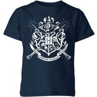 Harry Potter Hogwarts House Crest Kinder T-Shirt - Navy Blau - 11-12 Jahre von Harry Potter