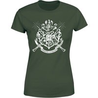 Harry Potter Hogwarts House Crest Women's T-Shirt - Green - M von Harry Potter