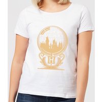 Harry Potter Hogwarts Snowglobe Women's T-Shirt - White - S von Harry Potter