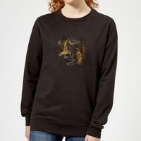 Harry Potter Hufflepuff Geometric Women's Sweatshirt - Black - M von Harry Potter