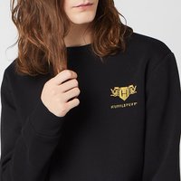 Harry Potter Hufflepuff Unisex Embroidered Sweatshirt - Black - L von Harry Potter