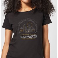 Harry Potter I'd Rather Stay At Hogwarts Damen Christmas T-Shirt - Schwarz - M von Harry Potter