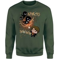 Harry Potter Kids Expecto Patronum Sweatshirt - Green - S von Original Hero