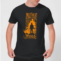 Harry Potter Neither Can Live Men's T-Shirt - Black - L von Harry Potter