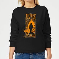 Harry Potter Neither Can Live Women's Sweatshirt - Black - XS von Harry Potter