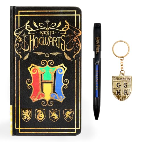 Harry Potter Notizbuch Gift Set Hogwarts inkl. Stift & Schlüsselring, offizielles Produkt von Harry Potter