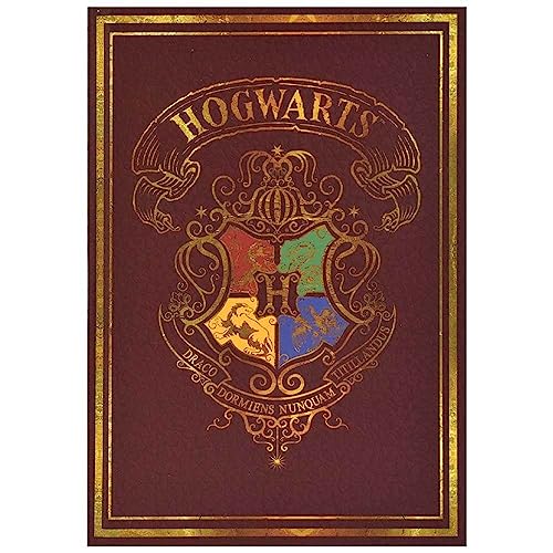 Harry Potter Notizbuch in Rot, Tagebuch im Design von Hogwarts, Fans von Gryffindor, Ravenclaw, Hufflepuff und Slytherin von Harry Potter