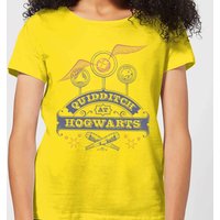 Harry Potter Quidditch At Hogwarts Damen T-Shirt - Gelb - L von Harry Potter