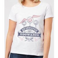 Harry Potter Quidditch At Hogwarts Damen T-Shirt - Weiß - S von Harry Potter