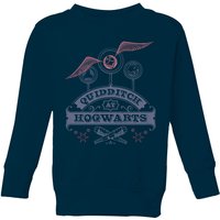 Harry Potter Quidditch At Hogwarts Kids' Sweatshirt - Navy - 11-12 Jahre von Harry Potter