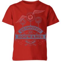 Harry Potter Quidditch At Hogwarts Kids' T-Shirt - Red - 5-6 Jahre von Harry Potter