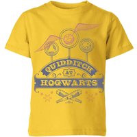 Harry Potter Quidditch At Hogwarts Kinder T-Shirt - Gelb - 11-12 Jahre von Harry Potter