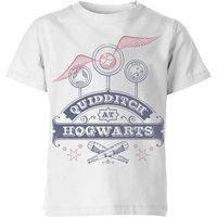 Harry Potter Quidditch At Hogwarts Kinder T-Shirt - Weiß - 9-10 Jahre von Harry Potter