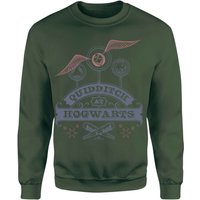 Harry Potter Quidditch At Hogwarts Sweatshirt - Green - L von Harry Potter