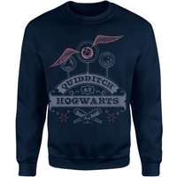Harry Potter Quidditch At Hogwarts Sweatshirt - Navy - M von Harry Potter