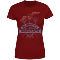 Harry Potter Quidditch At Hogwarts Women's T-Shirt - Burgundy - L von Harry Potter