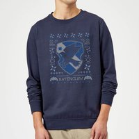 Harry Potter Ravenclaw Crest Weihnachtspullover – Navy - XL von Harry Potter