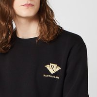Harry Potter Ravenclaw Unisex Embroidered Sweatshirt - Black - M von Harry Potter